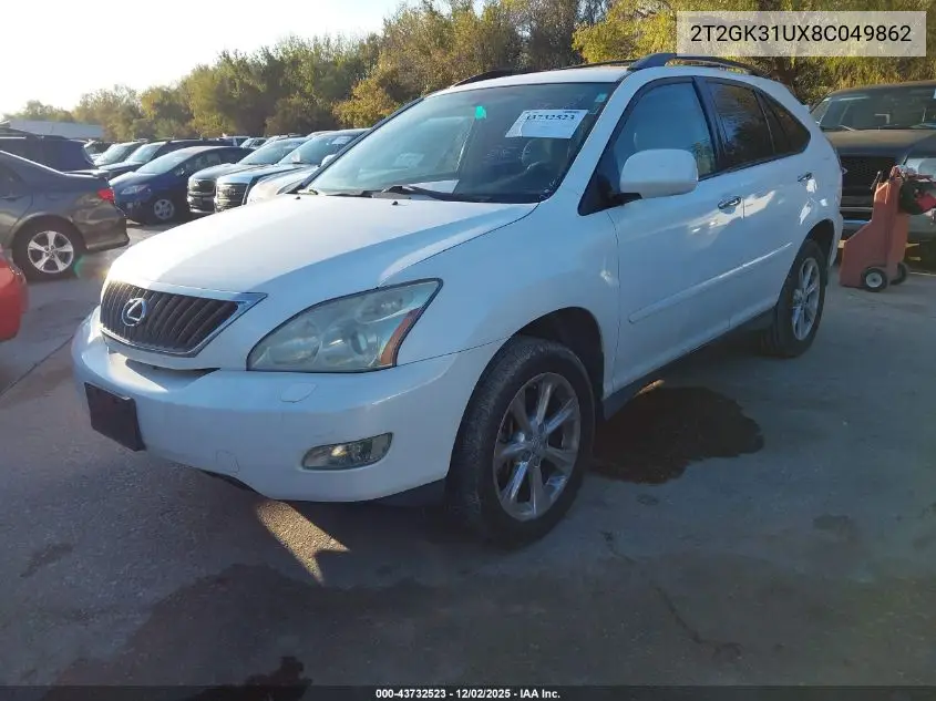 2T2GK31UX8C049862 2008 Lexus Rx 350