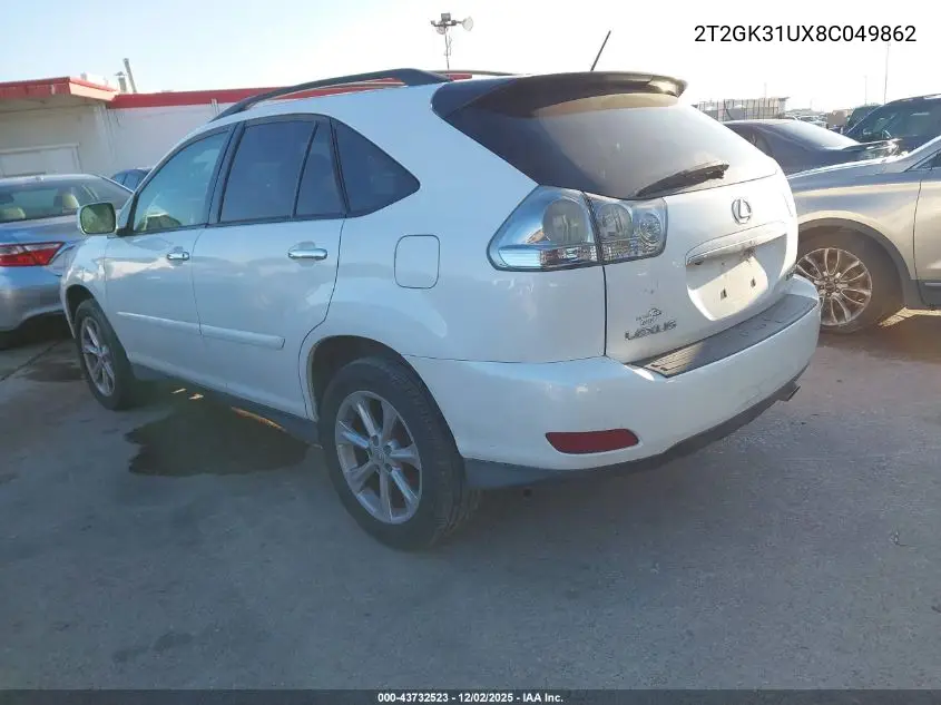 2T2GK31UX8C049862 2008 Lexus Rx 350