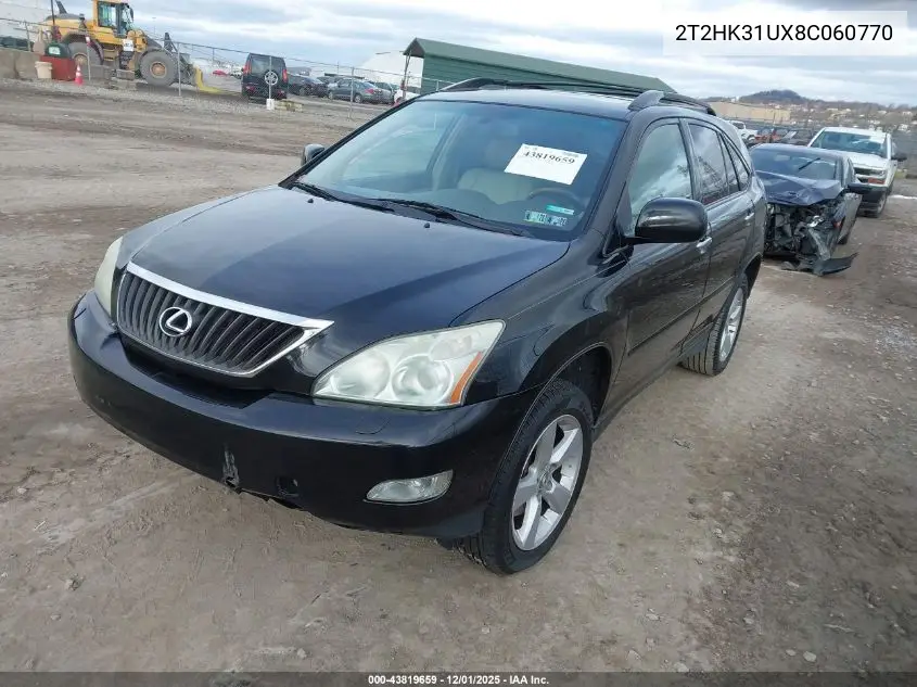 2T2HK31UX8C060770 2008 Lexus Rx 350