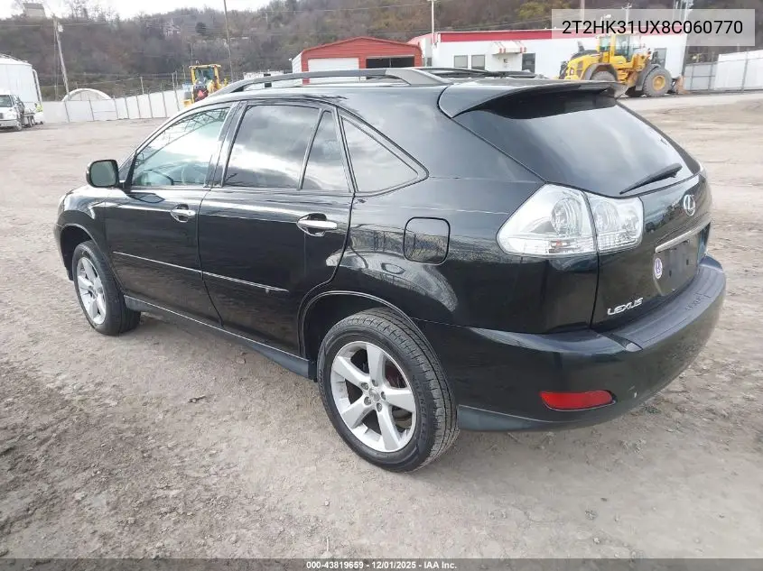 2T2HK31UX8C060770 2008 Lexus Rx 350