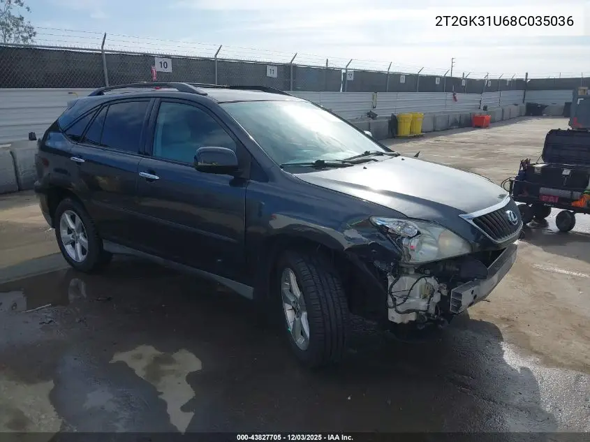 2T2GK31U68C035036 2008 Lexus Rx 350
