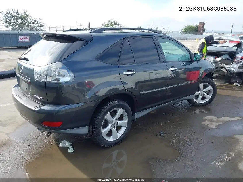 2T2GK31U68C035036 2008 Lexus Rx 350