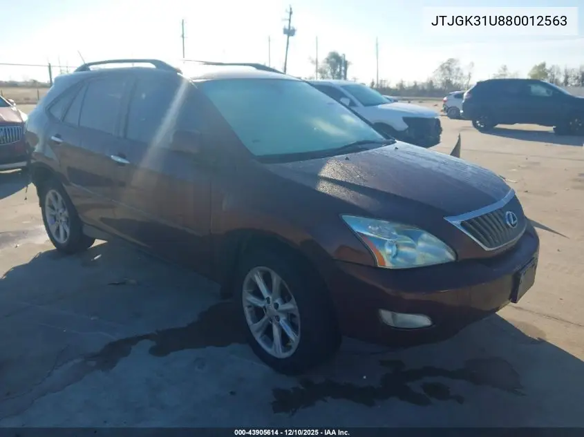JTJGK31U880012563 2008 Lexus Rx 350