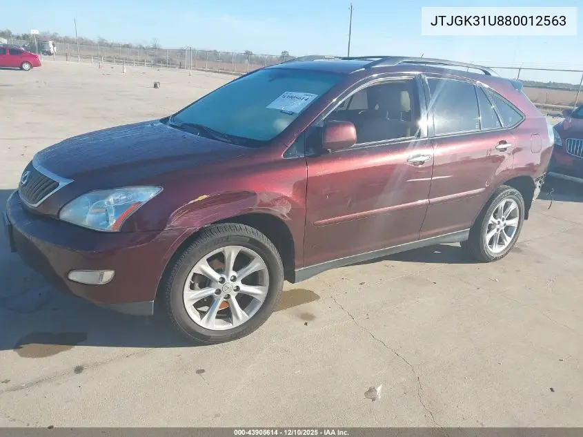 JTJGK31U880012563 2008 Lexus Rx 350