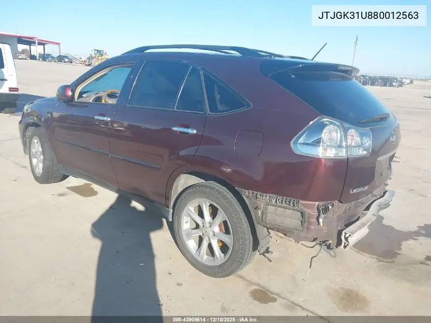 JTJGK31U880012563 2008 Lexus Rx 350