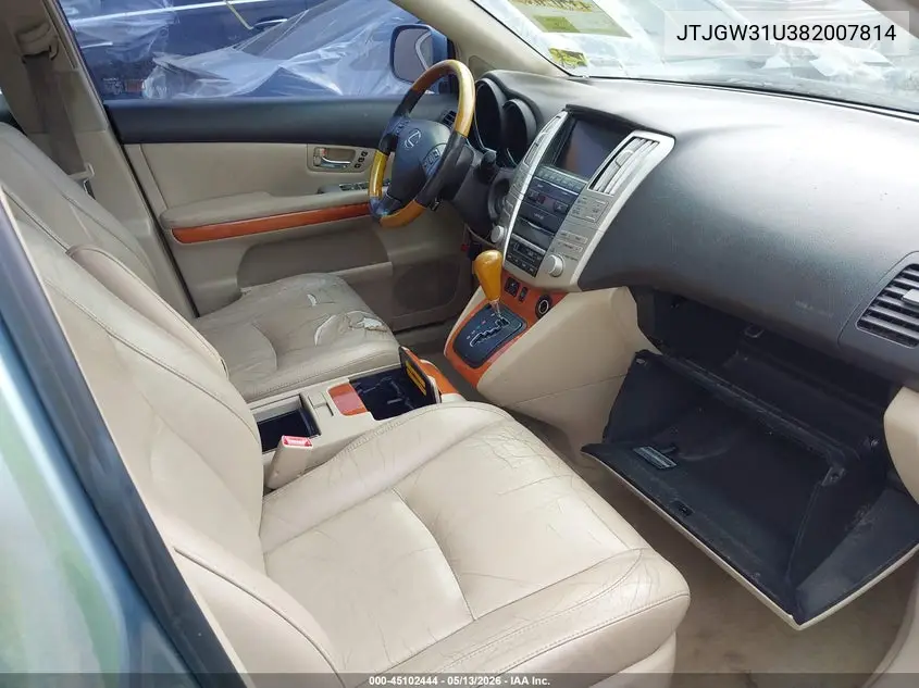 JTJGW31U382007814 2008 Lexus Rx 400H