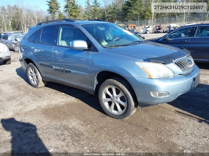 2T2HK31U29C103497 2009 Lexus Rx 350