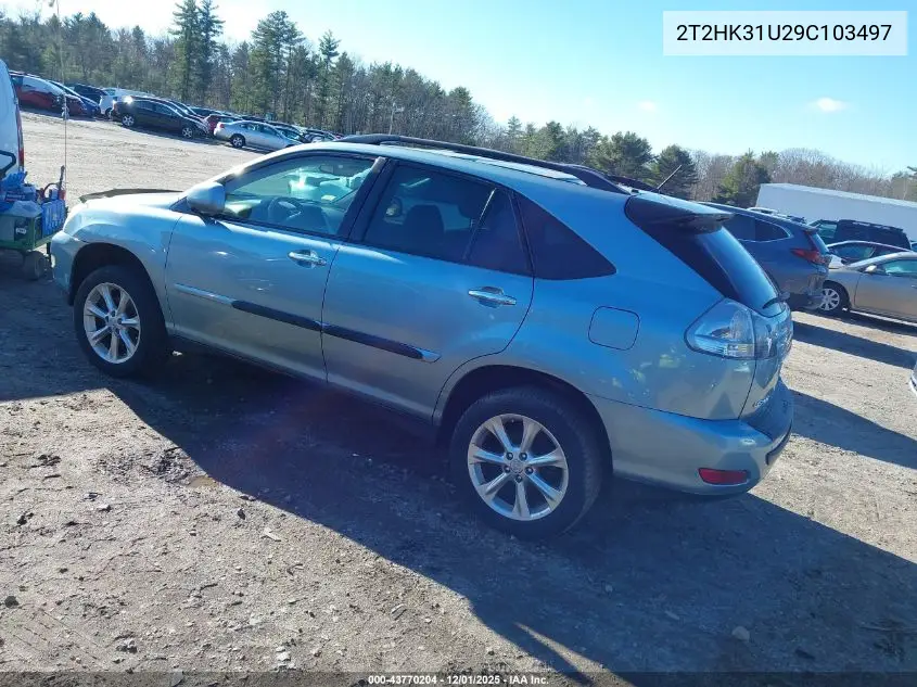 2T2HK31U29C103497 2009 Lexus Rx 350