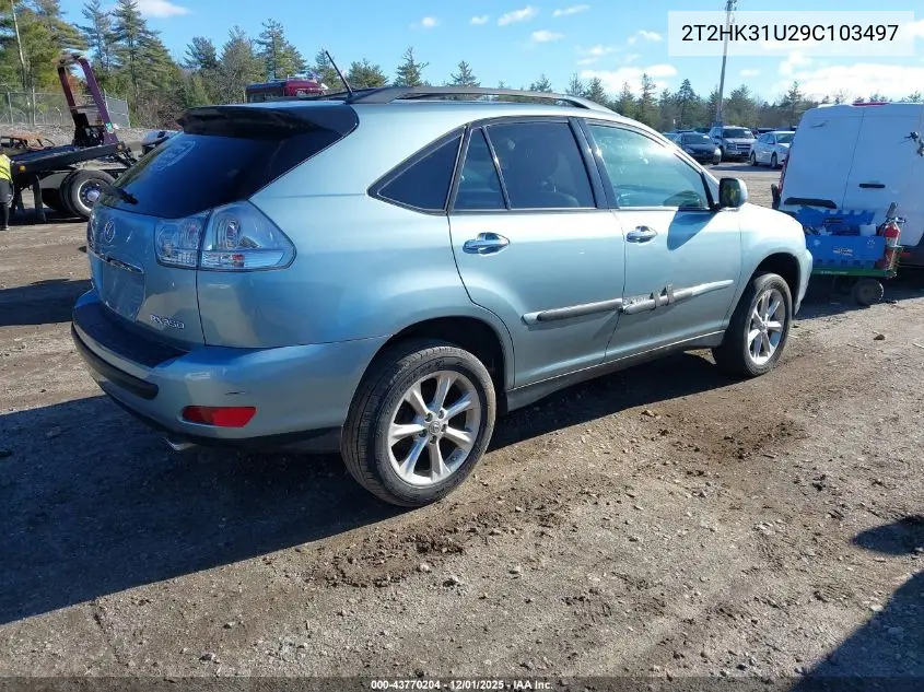 2T2HK31U29C103497 2009 Lexus Rx 350