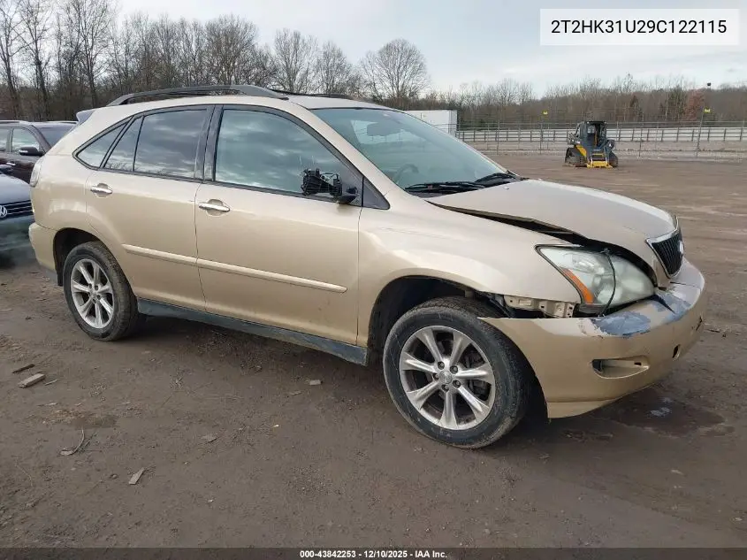 2T2HK31U29C122115 2009 Lexus Rx 350