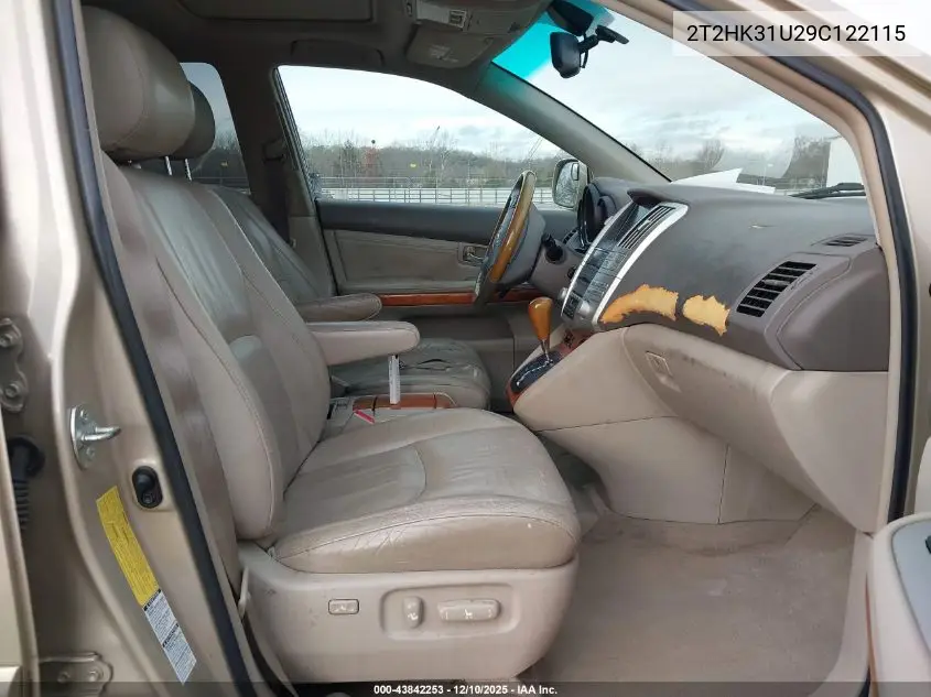 2T2HK31U29C122115 2009 Lexus Rx 350