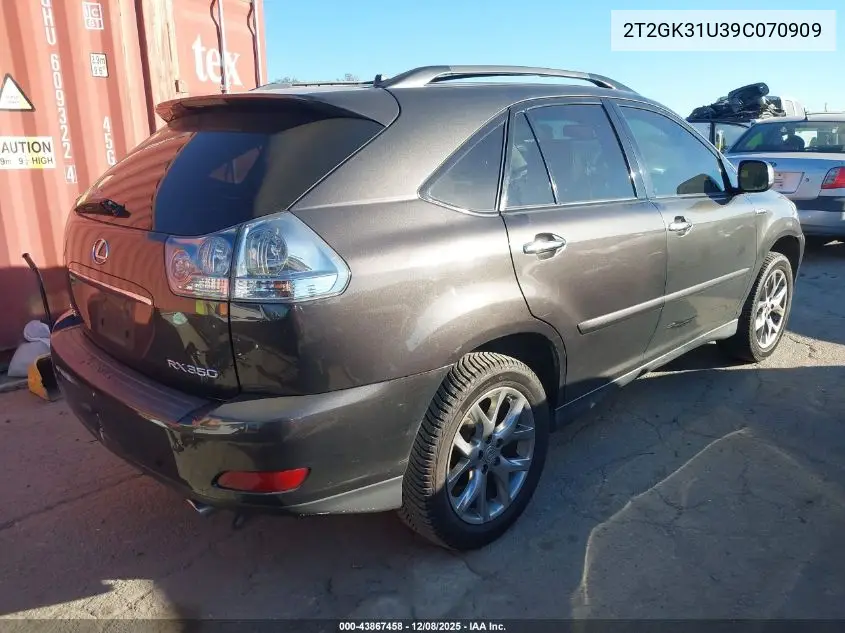2T2GK31U39C070909 2009 Lexus Rx 350