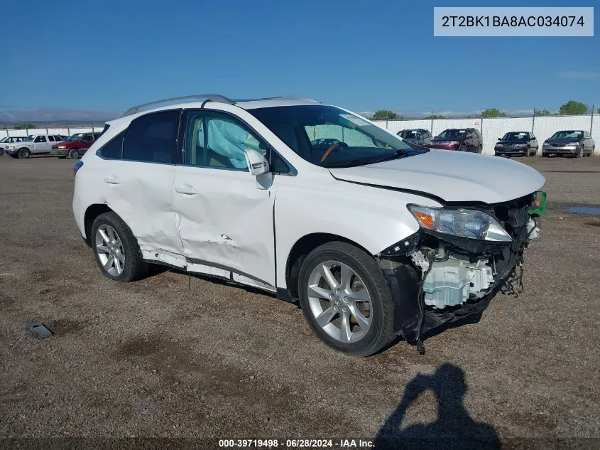 2T2BK1BA8AC034074 2010 Lexus Rx 350 350