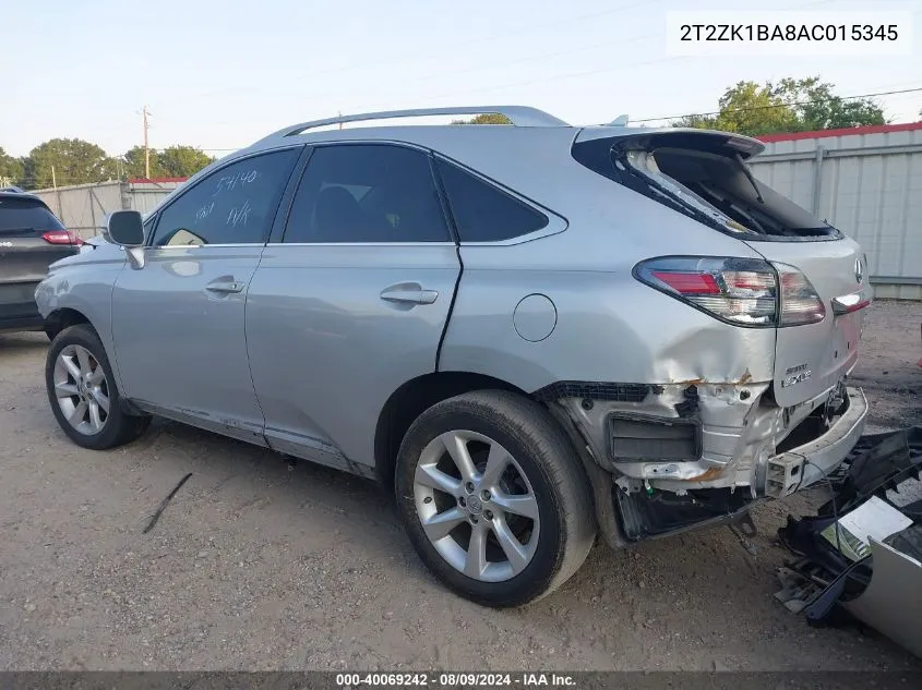 2T2ZK1BA8AC015345 2010 Lexus Rx 350