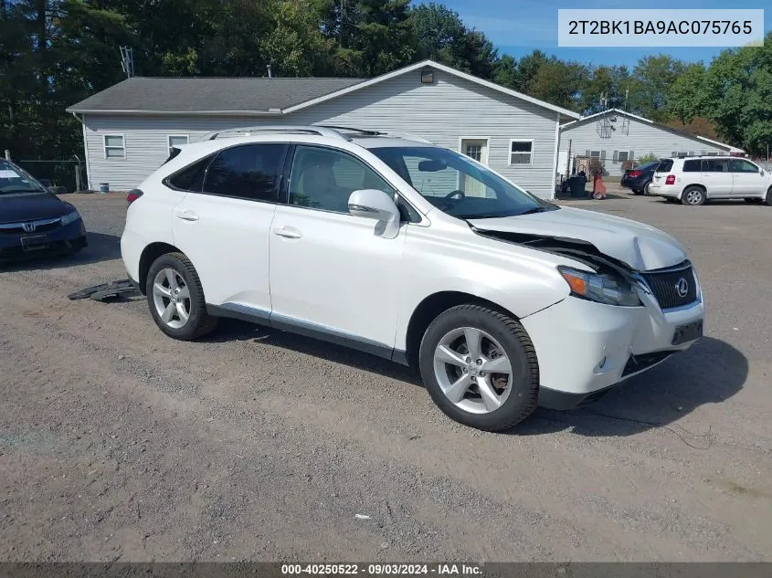 2T2BK1BA9AC075765 2010 Lexus Rx 350