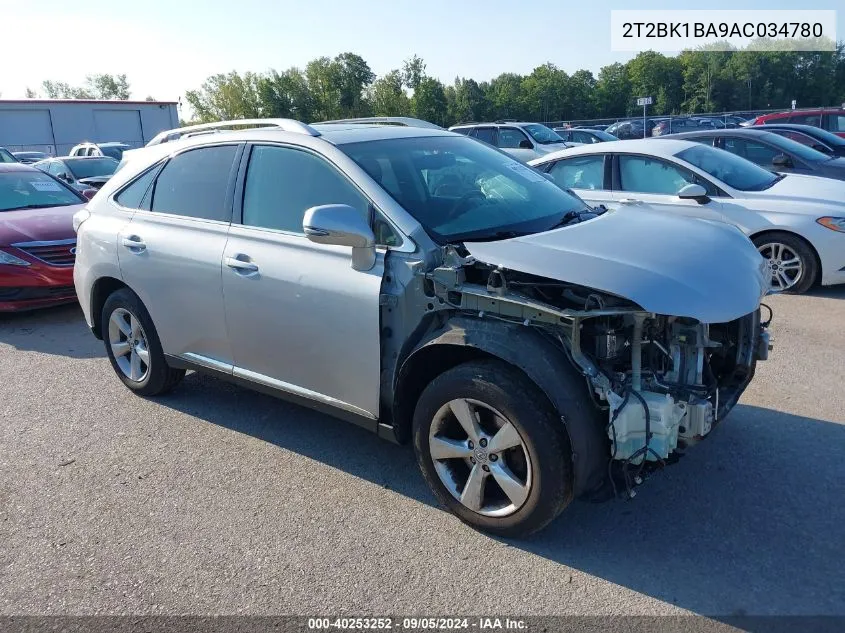 2T2BK1BA9AC034780 2010 Lexus Rx 350 350