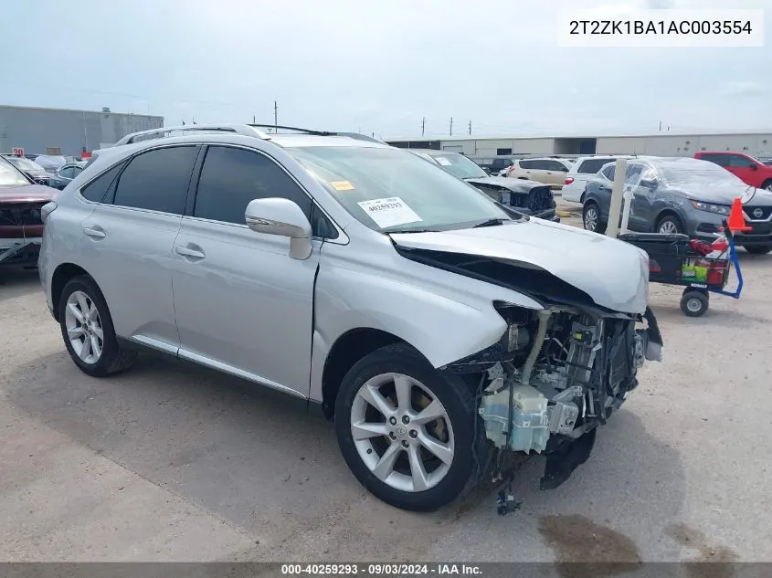 2T2ZK1BA1AC003554 2010 Lexus Rx 350