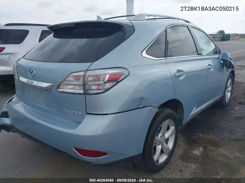 2T2BK1BA3AC050215 2010 Lexus Rx 350