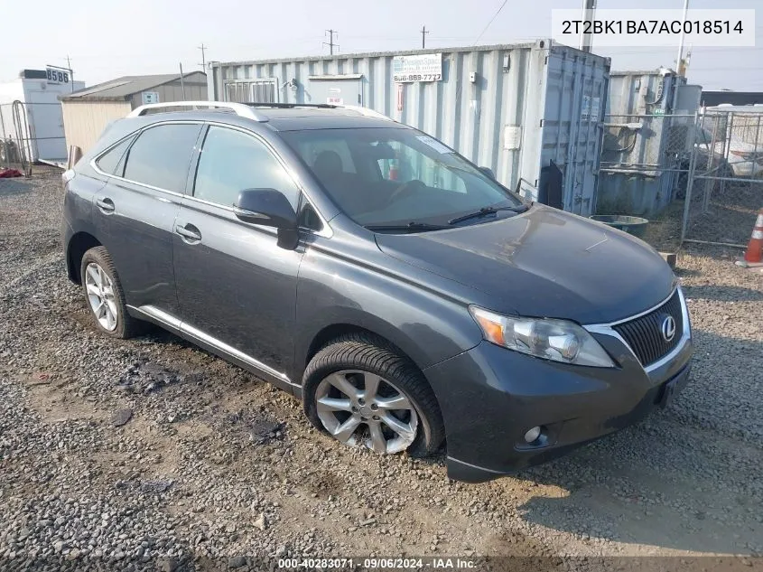 2T2BK1BA7AC018514 2010 Lexus Rx 350