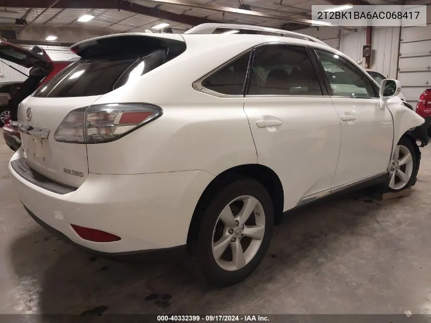 2T2BK1BA6AC068417 2010 Lexus Rx 350