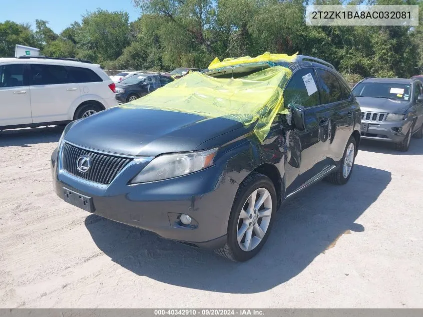 2T2ZK1BA8AC032081 2010 Lexus Rx 350