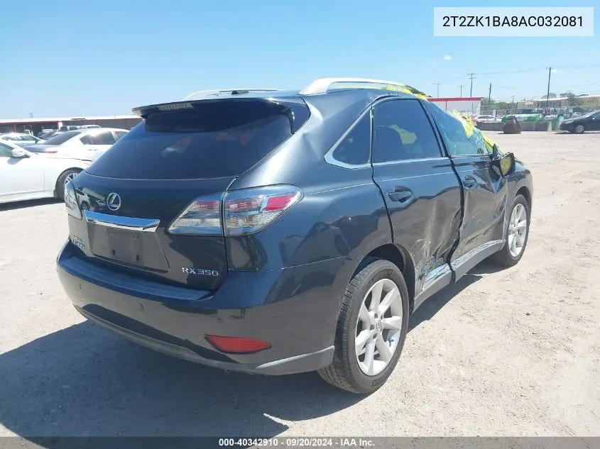 2T2ZK1BA8AC032081 2010 Lexus Rx 350