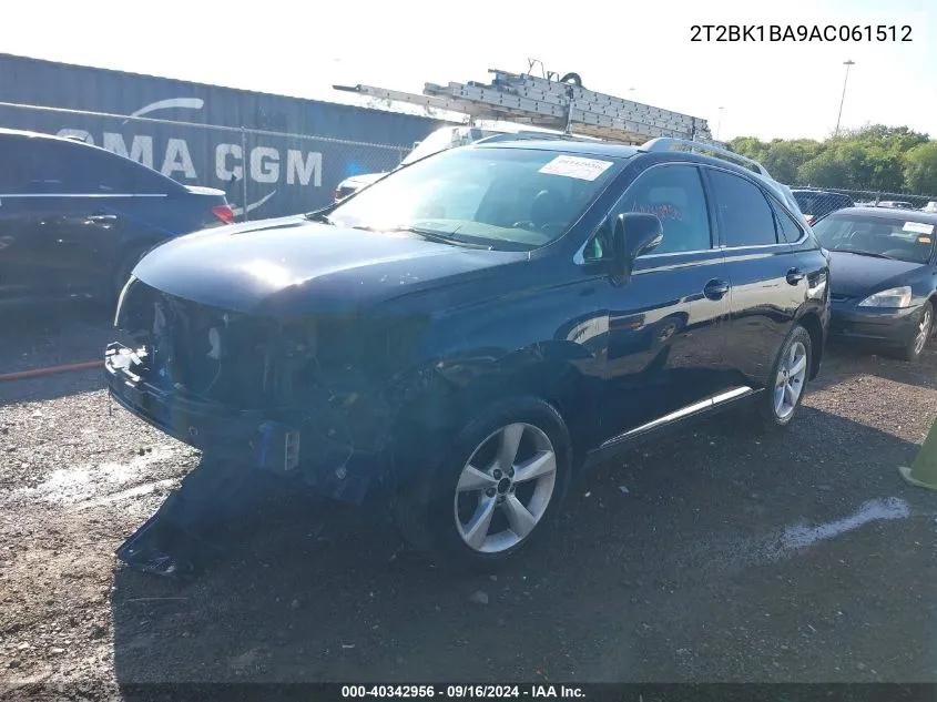 2T2BK1BA9AC061512 2010 Lexus Rx 350