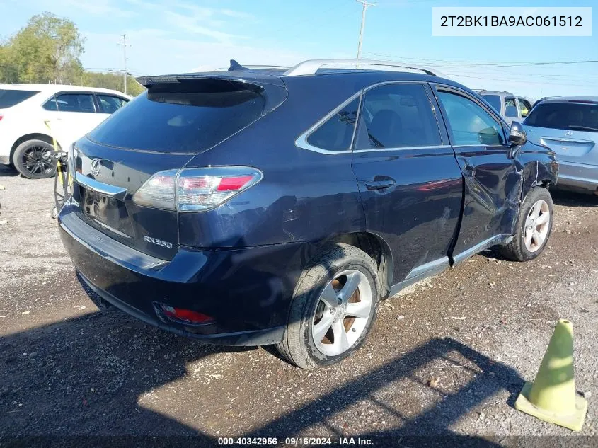 2T2BK1BA9AC061512 2010 Lexus Rx 350