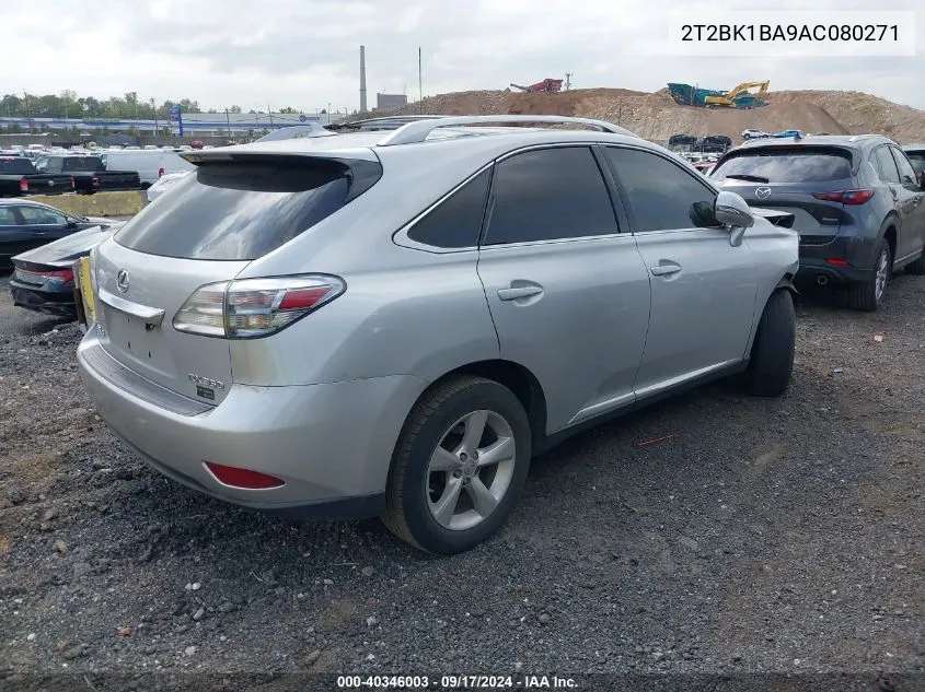 2T2BK1BA9AC080271 2010 Lexus Rx 350