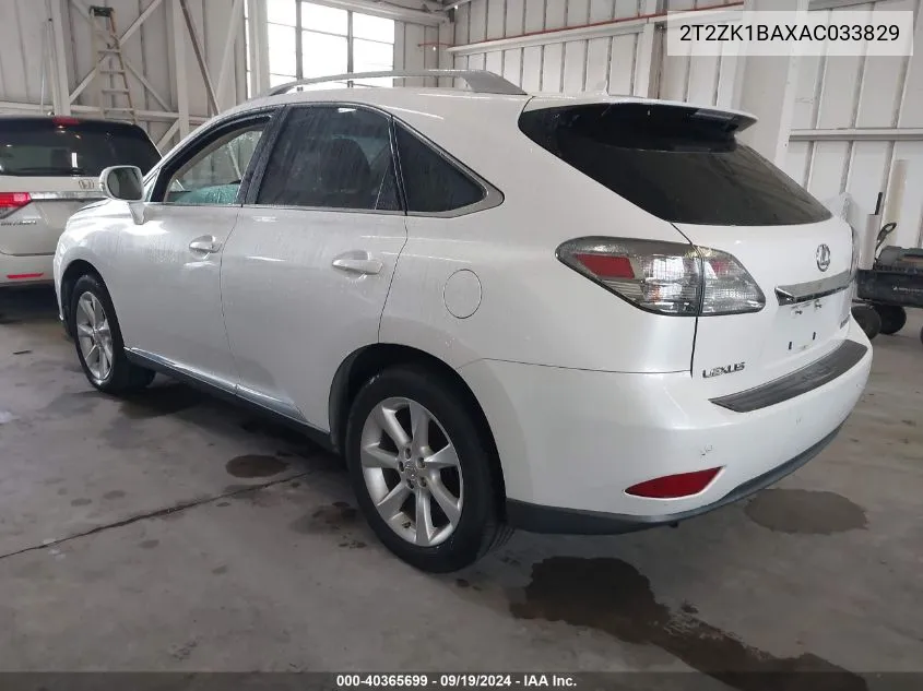 2T2ZK1BAXAC033829 2010 Lexus Rx 350