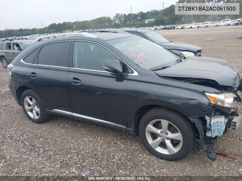 2T2BK1BA2AC061500 2010 Lexus Rx 350