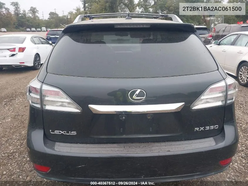 2T2BK1BA2AC061500 2010 Lexus Rx 350