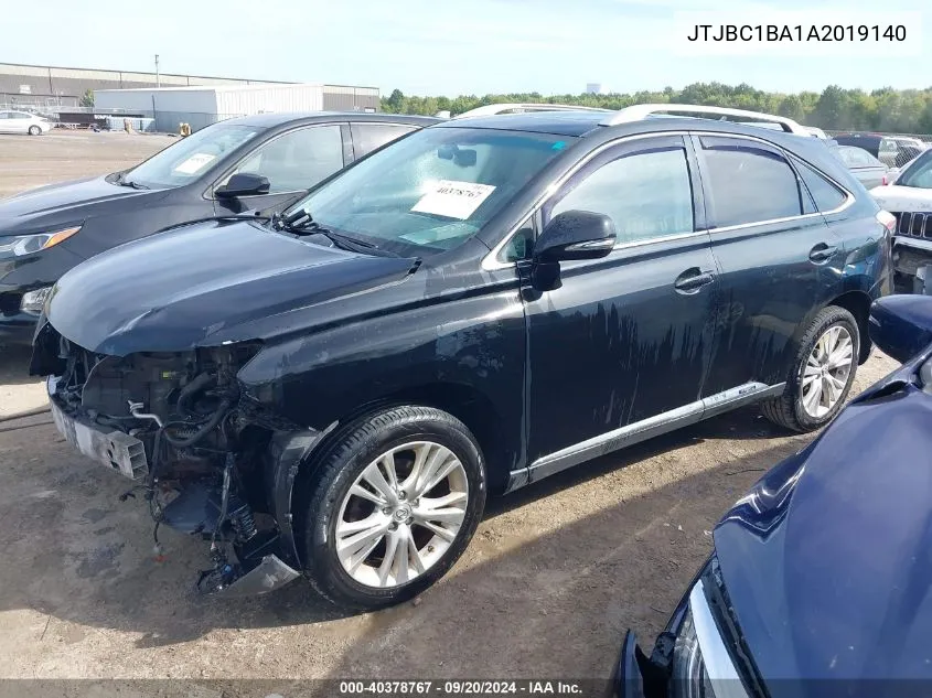 JTJBC1BA1A2019140 2010 Lexus Rx 450H