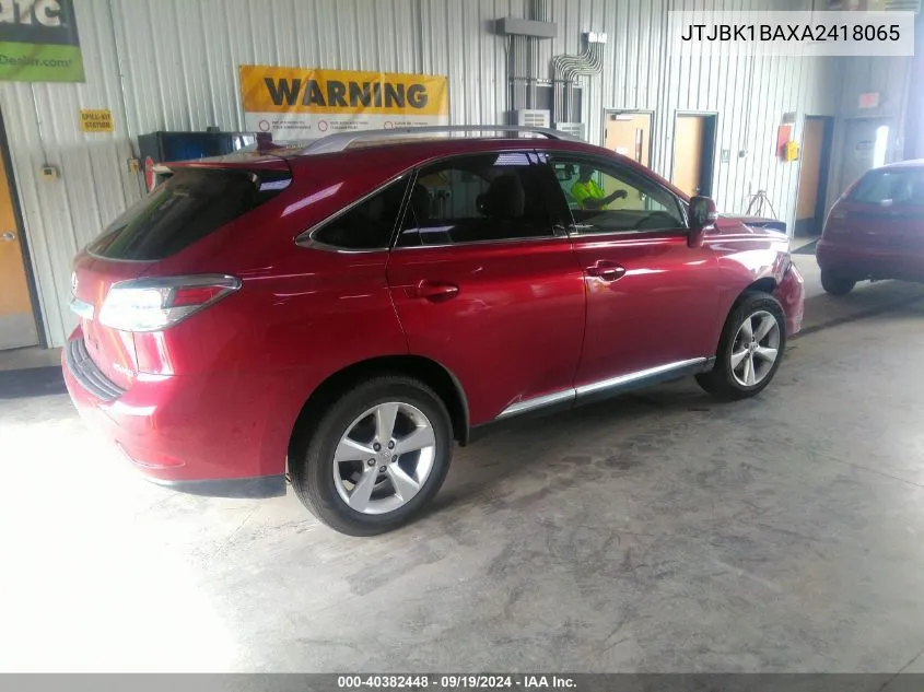 JTJBK1BAXA2418065 2010 Lexus Rx 350