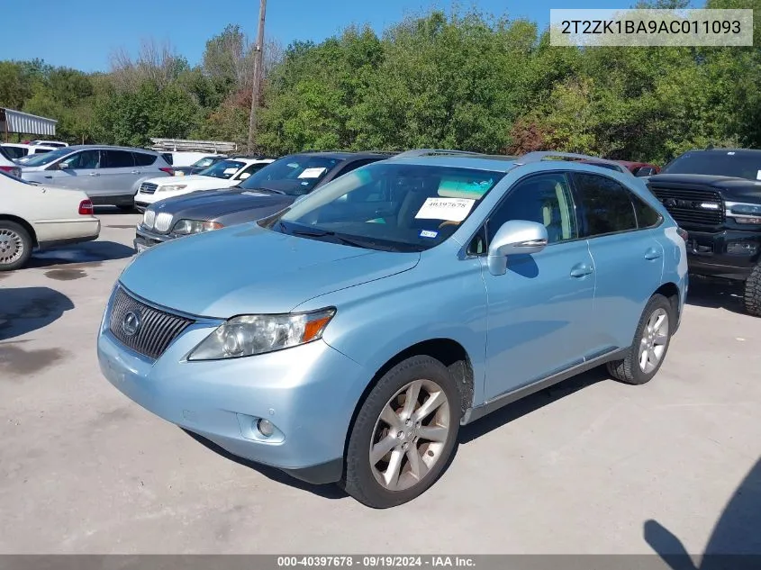 2T2ZK1BA9AC011093 2010 Lexus Rx 350