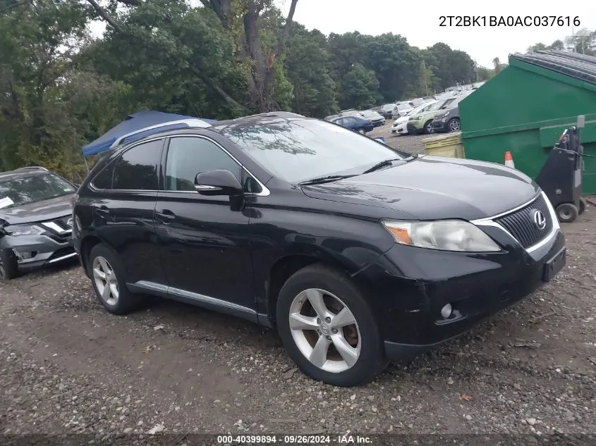 2T2BK1BA0AC037616 2010 Lexus Rx 350