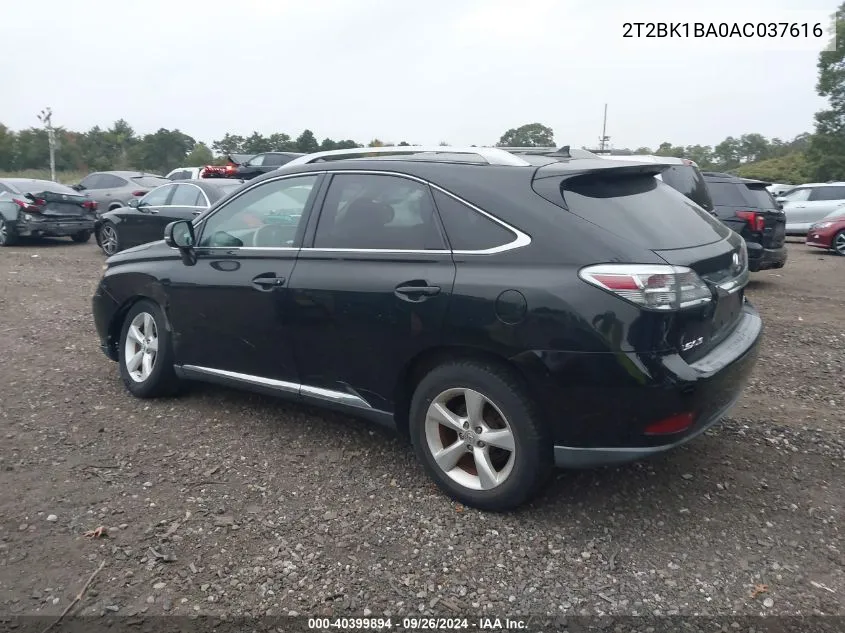 2T2BK1BA0AC037616 2010 Lexus Rx 350