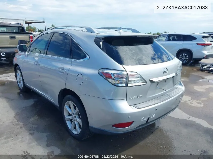 2T2ZK1BAXAC017033 2010 Lexus Rx 350