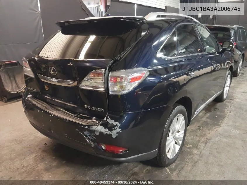 JTJBC1BA3A2006745 2010 Lexus Rx 450H