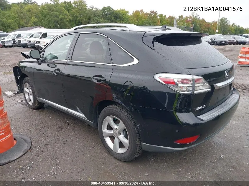 2T2BK1BA1AC041576 2010 Lexus Rx 350