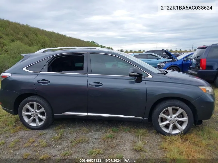 2T2ZK1BA6AC038624 2010 Lexus Rx 350