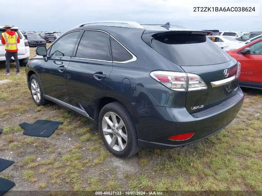 2T2ZK1BA6AC038624 2010 Lexus Rx 350