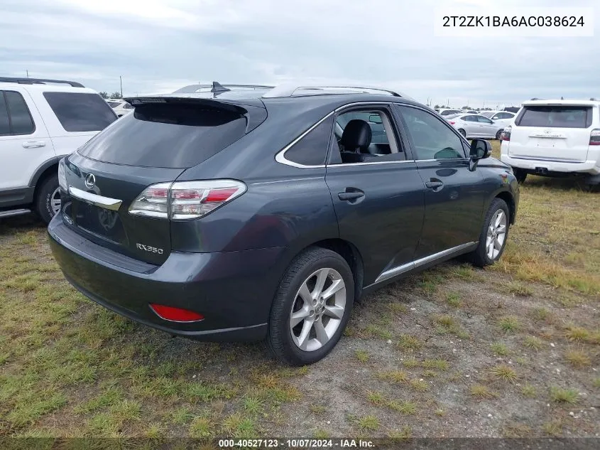 2T2ZK1BA6AC038624 2010 Lexus Rx 350