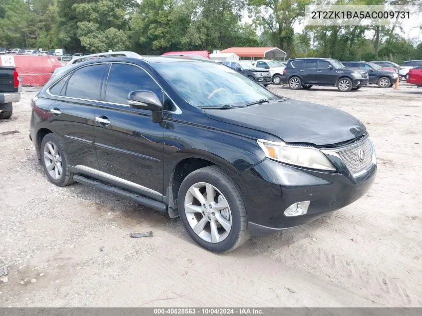 2T2ZK1BA5AC009731 2010 Lexus Rx 350