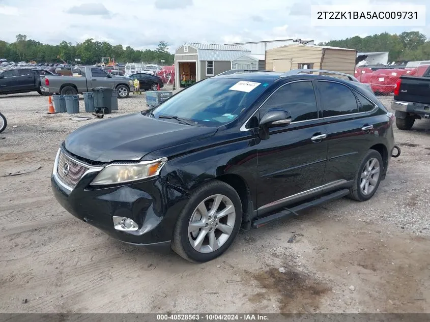 2T2ZK1BA5AC009731 2010 Lexus Rx 350