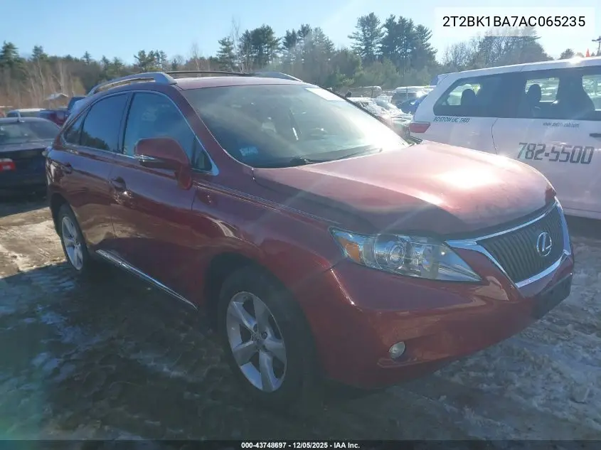 2T2BK1BA7AC065235 2010 Lexus Rx 350