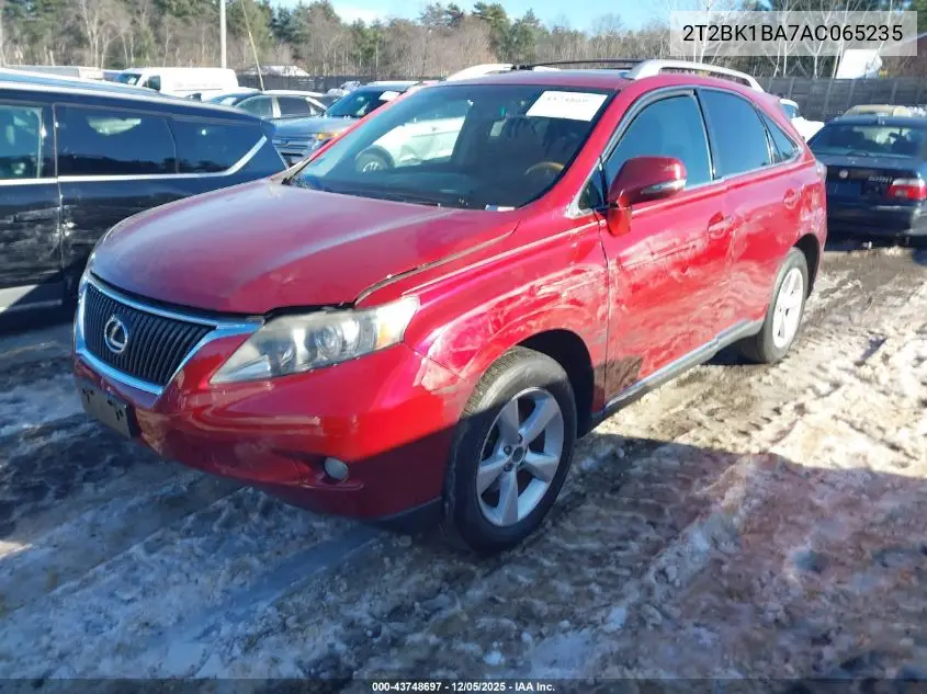2T2BK1BA7AC065235 2010 Lexus Rx 350