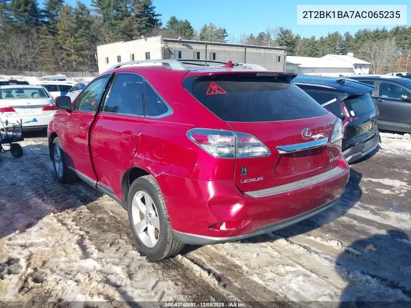 2T2BK1BA7AC065235 2010 Lexus Rx 350