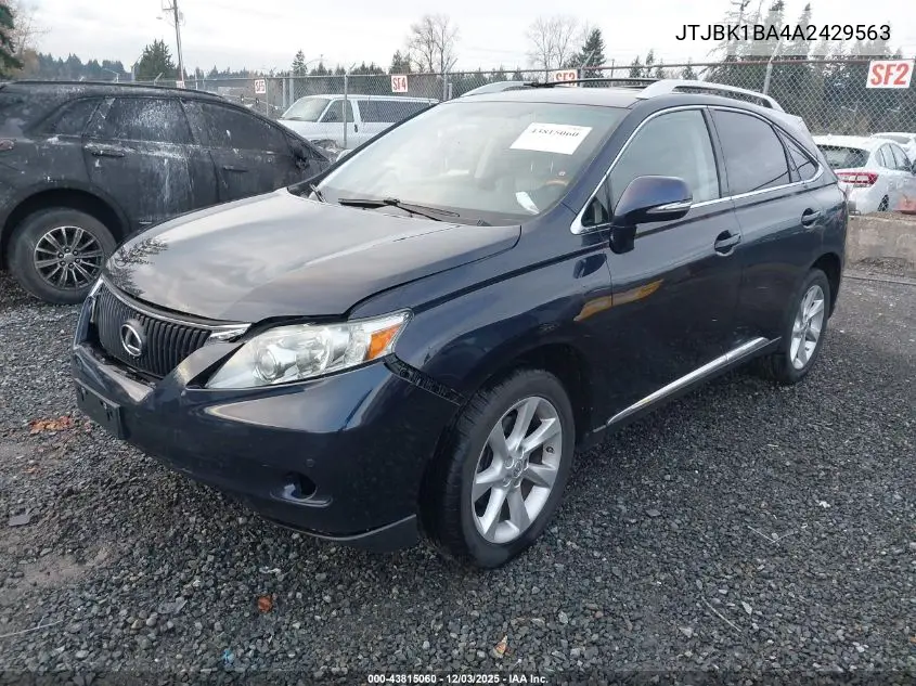 JTJBK1BA4A2429563 2010 Lexus Rx 350