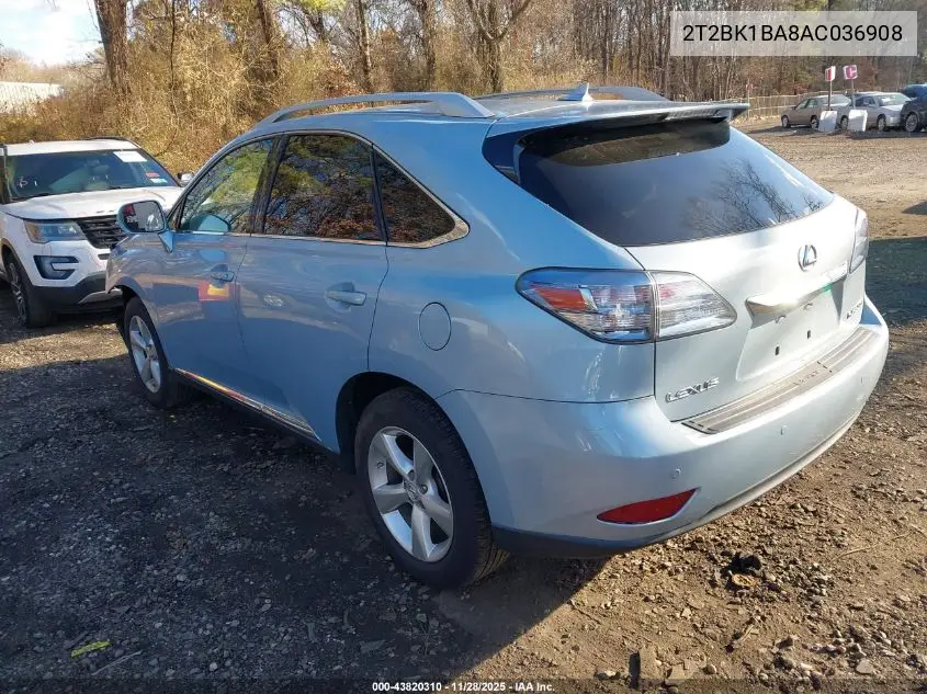 2T2BK1BA8AC036908 2010 Lexus Rx 350